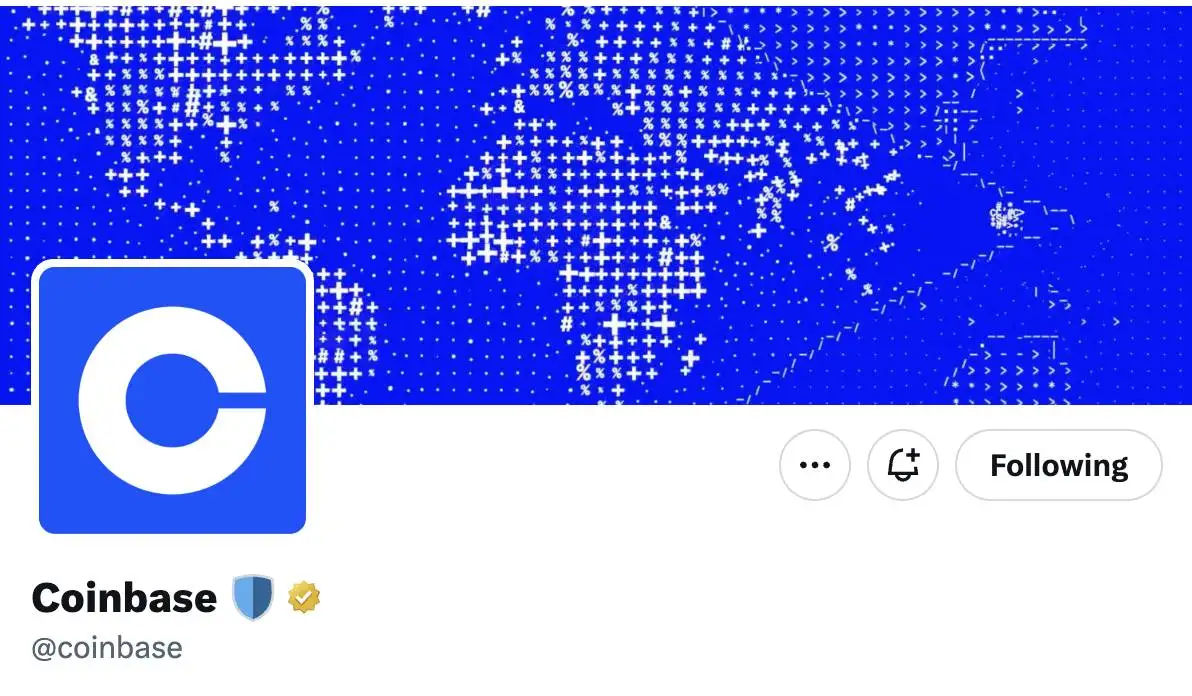 Coinbase官方X账号恢复原头像