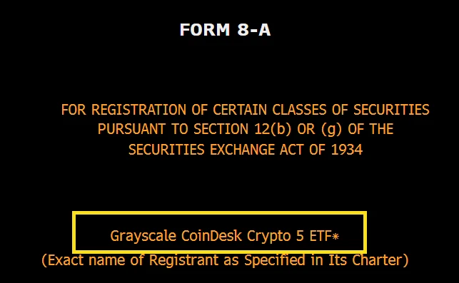 灰度数字大盘基金（GDLC）将于周五启动交易 涵盖五种主要加密资产